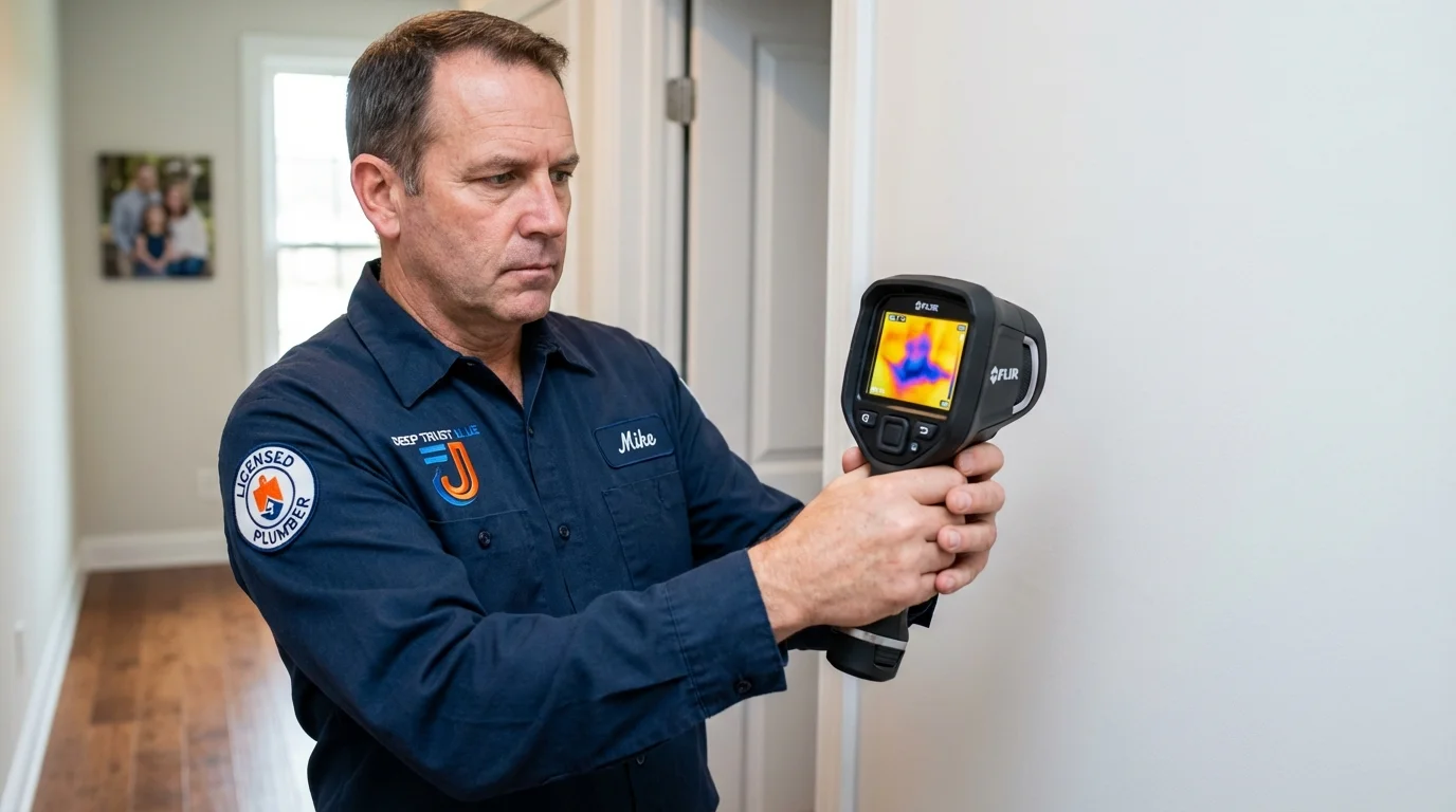 Thermal imaging leak detection by Johns Plumbing LLC in Central Point